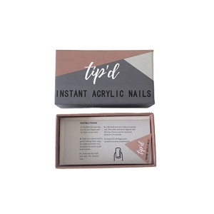 Wholesale Small Retail Packing Boxes For False Nail Tip Custom Press On Nails Packaging Box