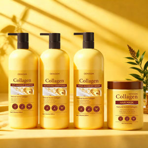 Kollagen-Haarmaske Pflegende Erfrischende Ölkontrolle Anti-Haarausfall Anti-Schuppen-<span class=keywords><strong>Shampoo</strong></span> Haarpflege-Set - Product Image 1
