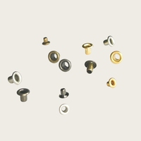Niucky ME002 Mini œillets métalliques classiques en cuivre 1.0-2.5mm Or/Argent/Laiton antique/Noir canon de fusil Lavables pour chaussures de poupée et ceintures