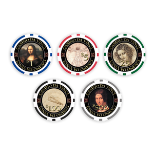 ชุดชิปโป๊กเกอร์ Da Vinci Masterworks 500 ชิ้น พร้อมกล่องอลูมิเนียมและถาด - Product Image 1