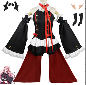 Costume d'Halloween Krul Tepes <span class=keywords><strong>Anime</strong></span> Cosplay Costume Uniformes Séraphin de la Fin Cosplay Polyester Jupe Fille En Gros - Product Image 5