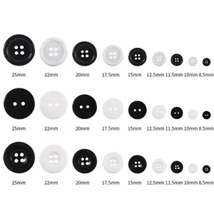 स्टॉक दौर दो hoels चार hoels राल काम कपड़े बटन कस्टम रंगीन शर्ट प्लास्टिक बटन महिलाओं की पोशाक के लिए