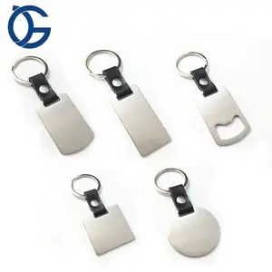 Blank Keychain Keychain Laser Engraved Qr Code Round Plain Stainless Steel Epoxy Key Holder Sublimation Metal Custom Key Chain Keychain