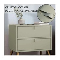 Film de lamination décoratif en PVC au toucher doux pour meubles
