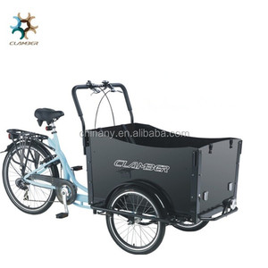 UB 9019 vélo cargo néerlandais avec pédale à 7 vitesses trois roues cadre en aluminium 36v porte-bagages arrière batterie au lithium vélo de <span class=keywords><strong>transport</strong></span> adultes - Product Image 4