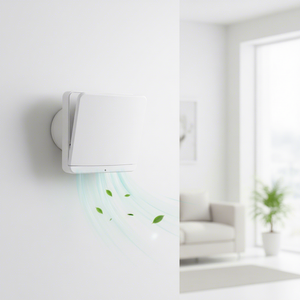 Ventilateur de purification <span class=keywords><strong>d</strong></span>'<span class=keywords><strong>air</strong></span> frais à haute efficacité PM 2.5, purificateur mural à flux axial pour chambre à coucher, modèle OEM - Product Image 1