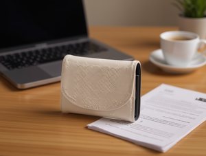 Portacarte a Fisarmonica da Donna con Chiusura Nascosta, 4 Pollici, in Pelle PU, Porta Carte di Credito - Product Image 2