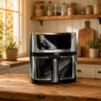 Friteuse à air électrique de comptoir pour la maison : idéale pour les frites, les ailes de poulet, les viandes, les collations et les repas en famille