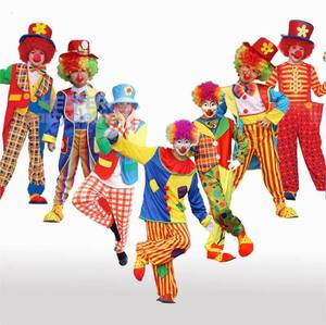 Costume de Clown Complet pour Enfants avec Gants pour Fête de Noël HP, Soirée Costumée Amusante d'Halloween, Masquerade - Product Image 1