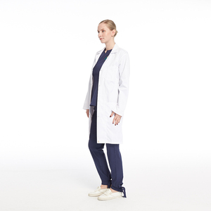 Manteau de laboratoire blanc personnalisé, Robe de travail médical, robes longues, uniforme, hôpital, pharmacie, clinique, personnel, vêtements de travail - Product Image 3