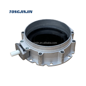 Disco de válvula recubierto de poliuretano accionado automático Serie VFS V1FS250 válvula de mariposa de brida única para control de flujo industrial - Product Image 2