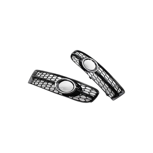 Grille de phare antibrouillard brillante, cache de phare antibrouillard en nid d'abeille, grille de phare antibrouillard pour <span class=keywords><strong>Audi</strong></span> <span class=keywords><strong>A4</strong></span> S-Line B7 ABS 2005 2006 <span class=keywords><strong>2007</strong></span> - Product Image 5