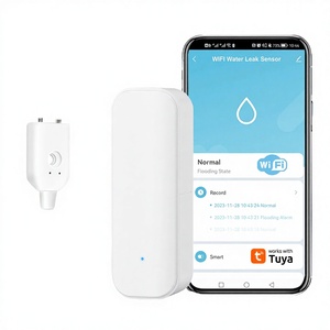 Capteur intelligent ZigBee pour portes et fenêtres Tuya, détecteur d'eau Wi-Fi en plastique, protection de sécurité, alarme d'<span class=keywords><strong>ouverture</strong></span>/fermeture, compatible Alexa Google - Product Image 4