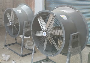 Ventilateur axial industriel de refroidissement de bobines de 900 mm avec pales en alliage d'aluminium, unité de ventilation à haut débit d'air - Product Image 4