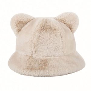 Sombreros de Pescador de Piel Sintética para Mujer, con Orejas Desmontables, para Todas las Estaciones, Casuales, de Viaje, al por Mayor - Product Image 4