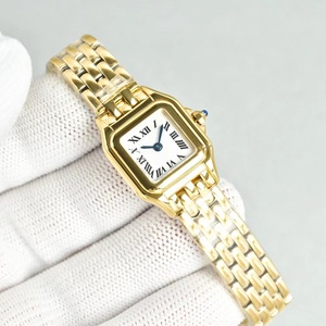 <span class=keywords><strong>Montre</strong></span> panthère en acier inoxydable avec cadran carré de 25 mm entièrement sertie de diamants CZ, bracelet en acier inoxydable, <span class=keywords><strong>montre</strong></span> à quartz animal, <span class=keywords><strong>montre</strong></span>-bracelet léopard, chiffres romains, horloge pour femmes - Product Image 3