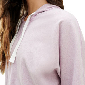 Sudadera Deportiva Holgada para Mujer, Personalizable con MOQ Bajo, Gruesa, Informal, para Yoga, con Hombros Caídos, Color Sólido - Product Image 6