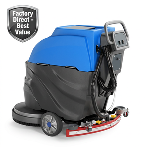 CleanHorse Commercial <b>Walk</b>-Behind Battery-Powered Heavy Duty Floor Scrubber <b>Machine</b> 24V/85AH Battery 2200/h Efficiency for Hand - Product Image 3