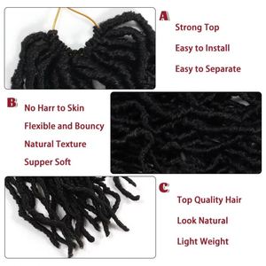 Extensions de cheveux synthétiques ondulés et bouclés souples de 28 pouces pour tresses au <span class=keywords><strong>crochet</strong></span>, fausses locks longues à trame unique - Vente en gros - Product Image 4