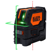 KLEIN TOOLS 93LCLGR Niveau laser croisé vert rechargeable auto-nivelant avec points de plomb rouge