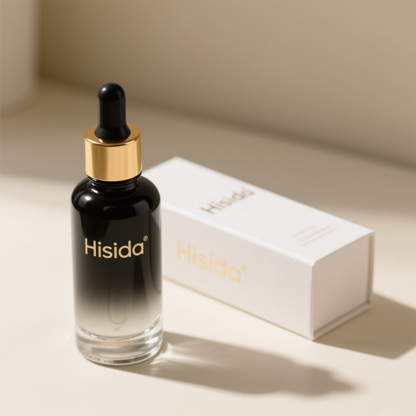 Clear dropper bottle