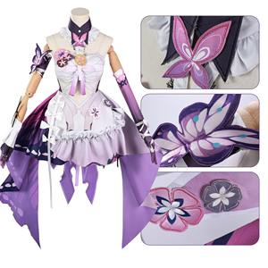 Disfraz <span class=keywords><strong>de</strong></span> Cosplay <span class=keywords><strong>de</strong></span> Castorice <span class=keywords><strong>de</strong></span> Honkai Star Rail, Venta Caliente 2025, Vestido Morado <span class=keywords><strong>de</strong></span> Sirvienta <span class=keywords><strong>de</strong></span> la <span class=keywords><strong>Muerte</strong></span> para Mujer, Disfraz para Halloween, Carnaval y Fiestas - Product Image 2