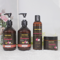 Grosir Set perawatan rambut Gel sampo ekstrak minyak biji bawang merah pelembap penyegar Anti ketombe minyak biji hitam