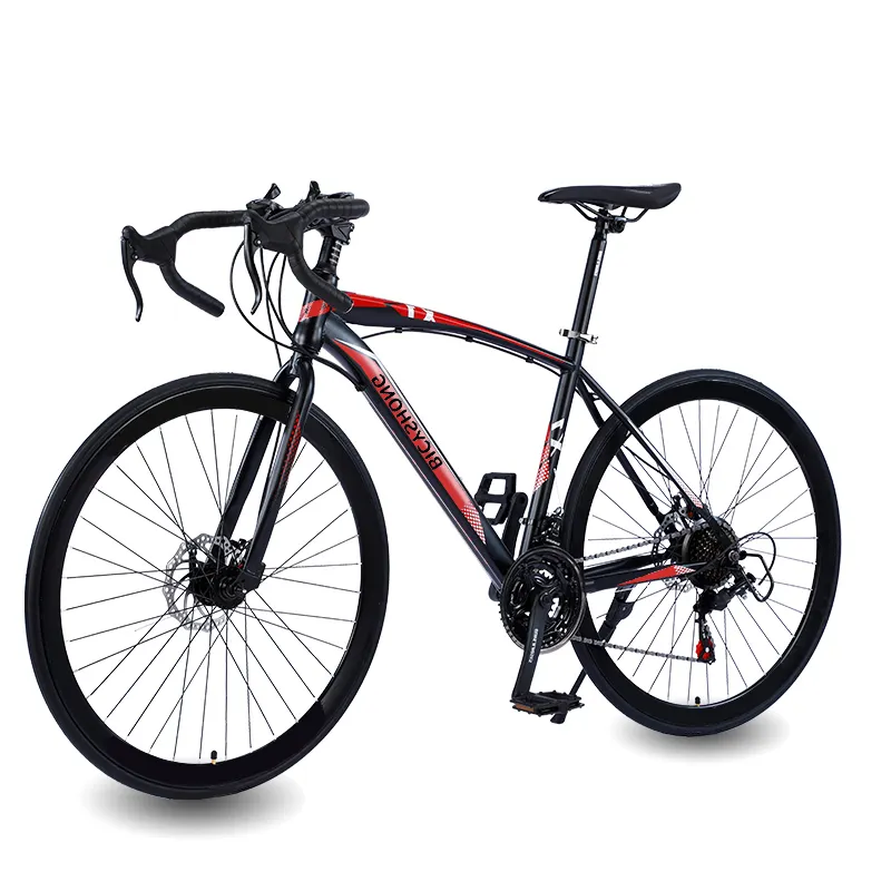 High quality race roadbike cycle cheap carbon fiber 21 speed 700C road bike high Carbon Steel Bicycle Road Racing Bike for men