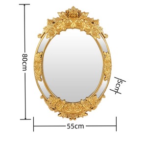 Nordique américain Vintage mural sculpté en relief fond vanité <span class=keywords><strong>miroir</strong></span> salon <span class=keywords><strong>couloir</strong></span> classique luxe décor - Product Image 2