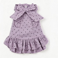Personalisiertes Logo Luxuriöses Baumwoll-Kratzschutzkleid mit Flügelärmeln für Hunde und Katzen zu Halloween für Frühling und Sommer