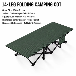 <span class=keywords><strong>Lit</strong></span> pliant 190*71cm, <span class=keywords><strong>lit</strong></span> de <span class=keywords><strong>camping</strong></span> et de bureau portable, tissu Oxford avec poche latérale, capacité 150kg, aucun assemblage requis - Product Image 1