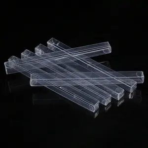 맞춤형 포장 얇은 직사각형 투명 작은 플라스틱 상자 PVC 와이퍼 플라스틱 포장 상자