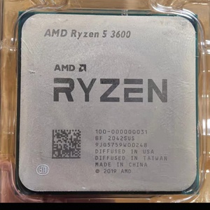 Processeur de bureau AMD Ryzen 5 <span class=keywords><strong>3600</strong></span> 6 cœurs 12 threads débloqué d'occasion DDR4 3200 MT/s 3 ans de garantie 9 nanomètres 65W (version tray) - Product Image 1