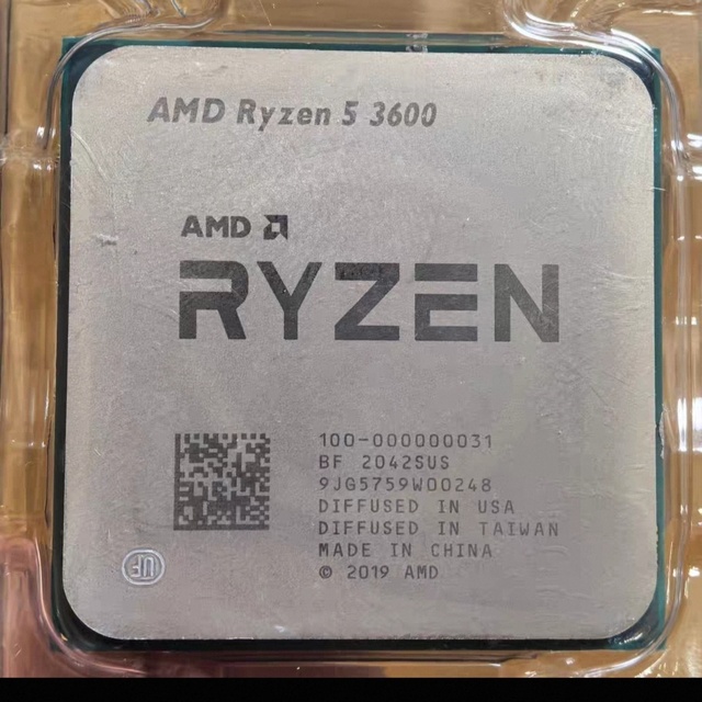 For 5 3600 Zen 2 6-core 12-thread 4.2GHz Unlocked Used Desktop Processor DDR4 3200 MT/s 1 Year 9 Nanometers 65W Tray