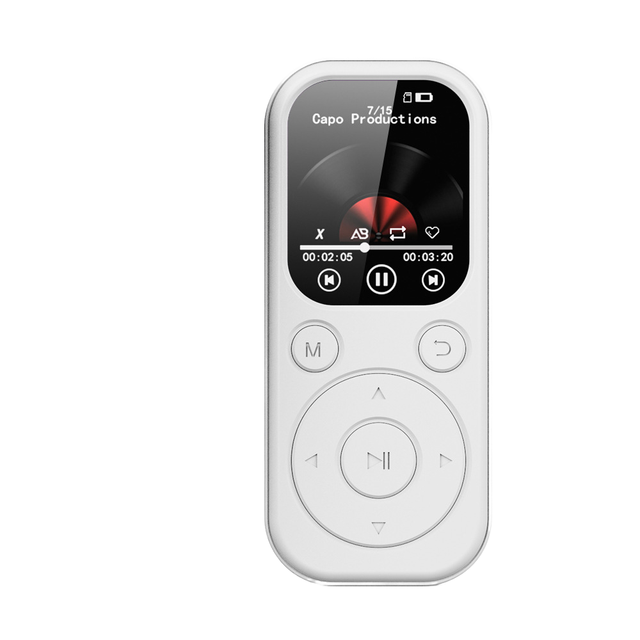 Bt Mp3/4 Music Player Ips Hd Screen Fm Radio Speaker-Portable Audio Recording Function 10-15 Hours Battery Life for Student