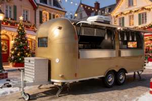 รถเข็นข้าวเหนียวมะม่วงไทยพร้อมเตาต้มมะพร้าวหวานและหม้อต้มต้มกะทิสำหรับไก่ย่างเสียบไม้ - Product Image 4