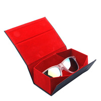 Vente en gros Logo personnalisé Lunettes de soleil Boîte d'emballage rigide à tiroir pliant avec fenêtre transparente en PVC