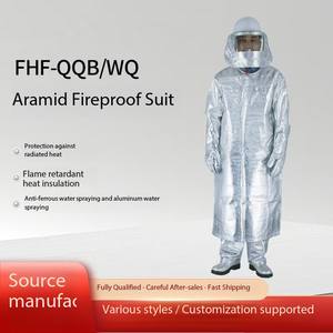 Nuevo diseño 1000 grados ropa de seguridad <span class=keywords><strong>antiradiación</strong></span> <span class=keywords><strong>traje</strong></span> de papel de aluminio con <span class=keywords><strong>traje</strong></span> de resistencia al calor radiante - Product Image 4