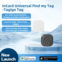 Traceur GPS Android double système AirTag avec contrôle vocal et application pour retrouver bagages, portefeuille et cartes