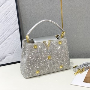 Bolso de Mano de PU con Diamantes Brillantes 2026, Nuevo Bolso de Mujer Europeo Americano Transfronterizo, Bolso de Hombro con Cadena y Remaches - Product Image 4