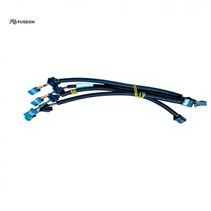 Faisceau de câblage de relais automobile avec connecteur de verrouillage court noir de type Y, faisceau de câblage personnalisé OEM 12V 24V - Product Image 1