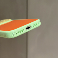 Coque rigide en verre trempé de luxe estivale, couleur contrastée, pour iPhone 18 Pro 17 16 15 14 Pro Max, protection antichoc de l'appareil photo, finition brillante