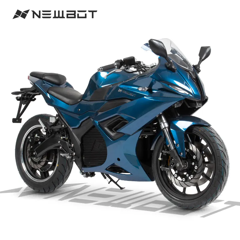 Newbot EEC COC Storm 5000W 72V 102Ah Blue Superbike High speed Electric Motorcycle Motor Roller Sportbike