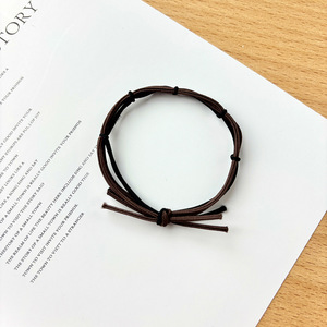 Multi-Loop Knot Hair Tie Nylon Elastic Gentle On Hair Daily Use <b>Light</b> Brown Dark Brown Black - Product Image 4