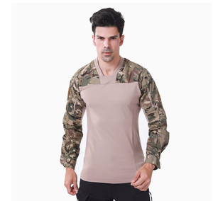เสื้อยืดลายพรางหลากสี DF EDS Outdoor Sports Cs DFP Stock FG RUIN CP รุ่นใหม่ คอวี ลายกบ - Product Image 5