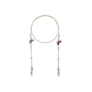 <strong>Glasses</strong> Chain Butterfly Eyeglass <strong>Strap</strong> for Women Sunglasses Gold Eyeglasses Chain Eye <strong>Glasses</strong> Holders Around <strong>Neck</strong> - Product Image 3