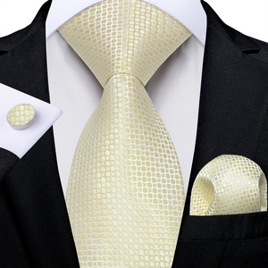 Cravates en jacquard à rayures paisley décontractées de luxe, anneau en <span class=keywords><strong>argent</strong></span>, cadeau pour mari, marié, accessoires de fête de mariage, <span class=keywords><strong>cravate</strong></span> de 8 cm, mouchoir - Product Image 2