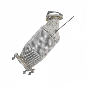 Tuyau de descente en acier inoxydable haut de gamme à haut débit avec bouclier thermique, stock important et livraison rapide pour <span class=keywords><strong>Audi</strong></span> A4/A4L/A5/Q5 B9.5 <span class=keywords><strong>A6</strong></span> A7 C8 2.0T - Product Image 3