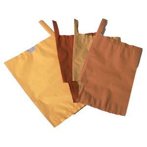 حقيبة واقية للمانجو عالية الجودة صديقة للبيئة مصنوعة يدويًا من الورق المغطى بالشمع ذو طبقتين باللونين الأسود والأبيض مع مقبض قابل للتخصيص باللون/الحجم - Product Image 3