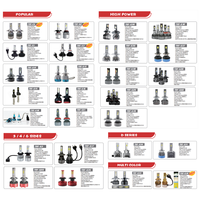 Phare G55 Haute Puissance, Ampoule LED 360 Degrés, 6, 8, 10 LED latérales, Phare H4 HB3 HB4, Lampe de Voiture 10 LED latérales